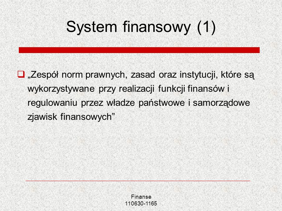 System finansowy (1)