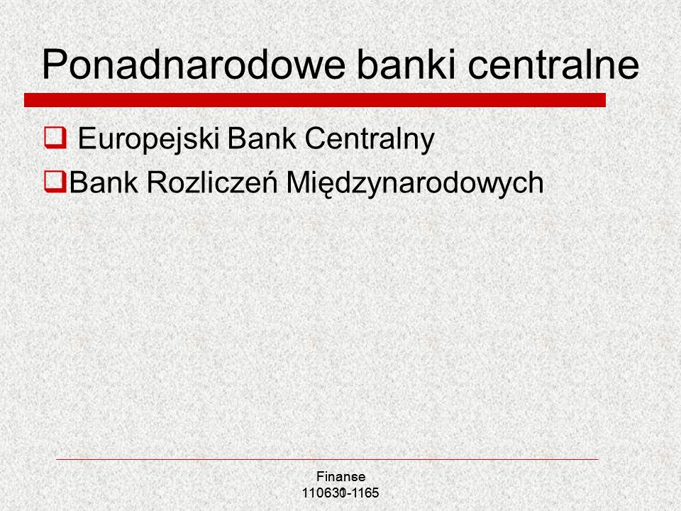 Ponadnarodowe banki centralne