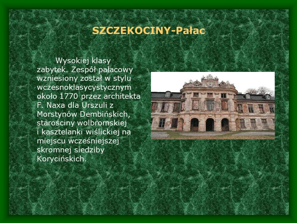 SZCZEKOCINY-Pałac