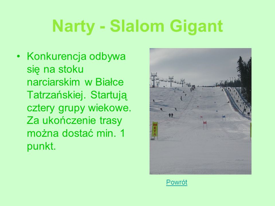 Narty - Slalom Gigant