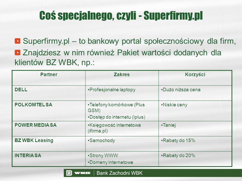 Coś specjalnego, czyli - Superfirmy.pl