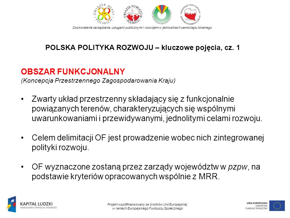 POLSKA POLITYKA ROZWOJU – kluczowe pojęcia, cz. 1