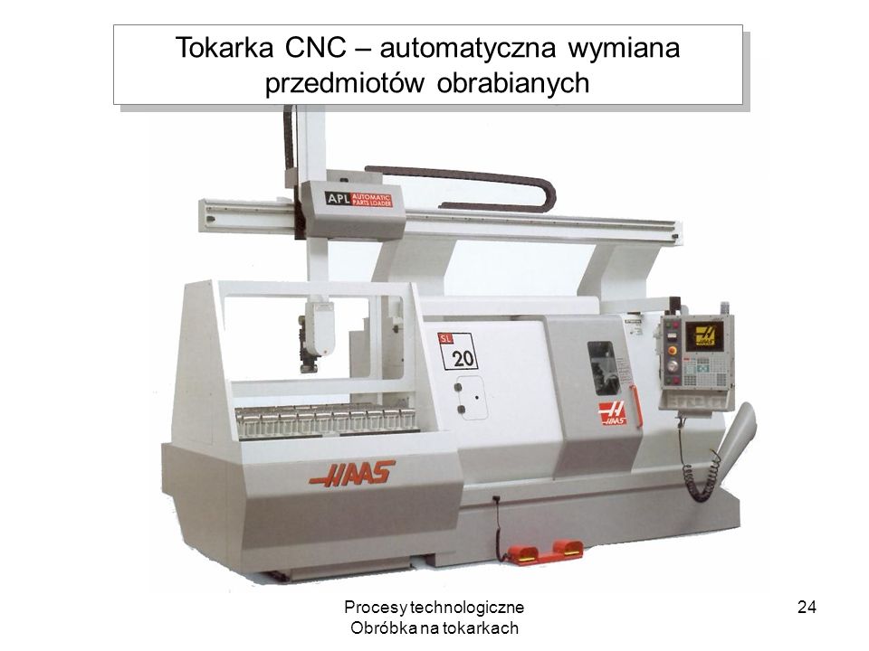 Tokarka CNC – automatyczna wymiana przedmiotów obrabianych