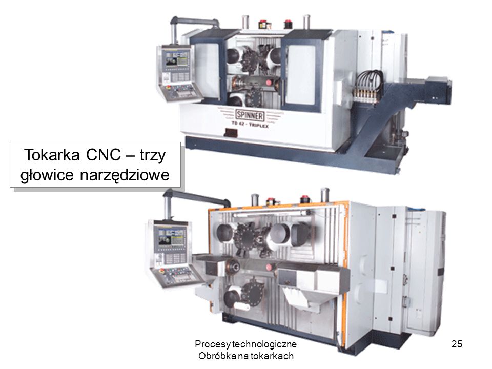 Tokarka CNC – trzy głowice narzędziowe