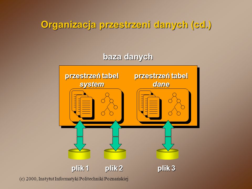 Organizacja przestrzeni danych (cd.)