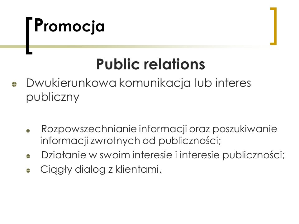 Promocja Public relations