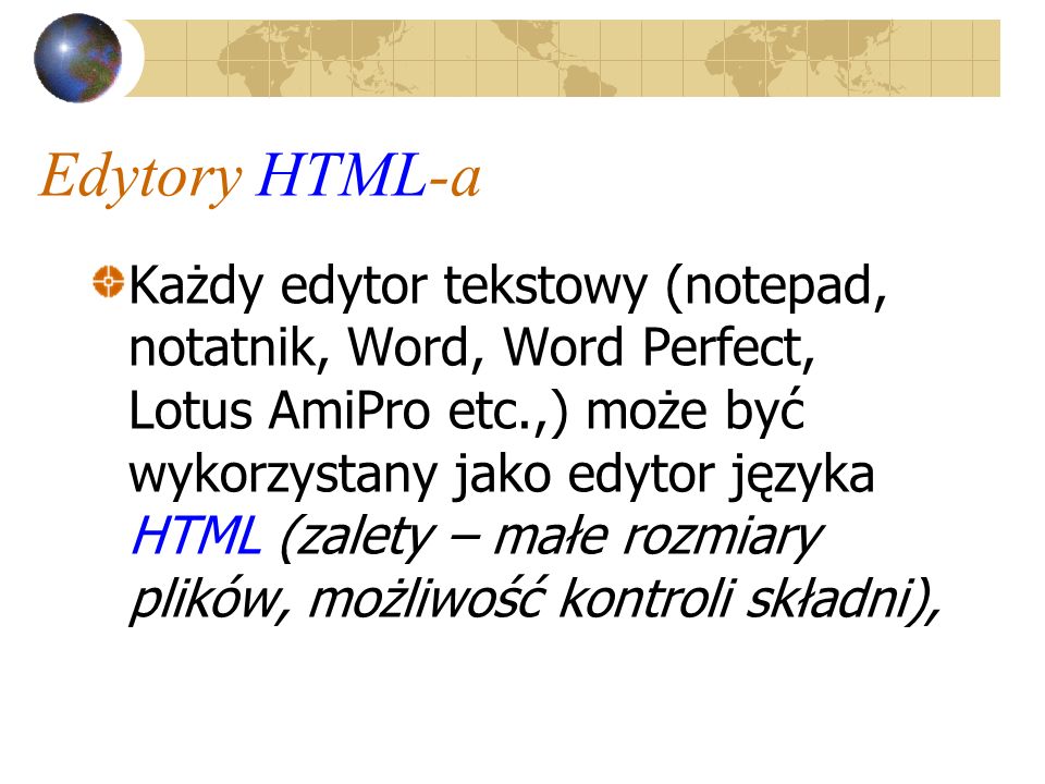Edytory HTML-a
