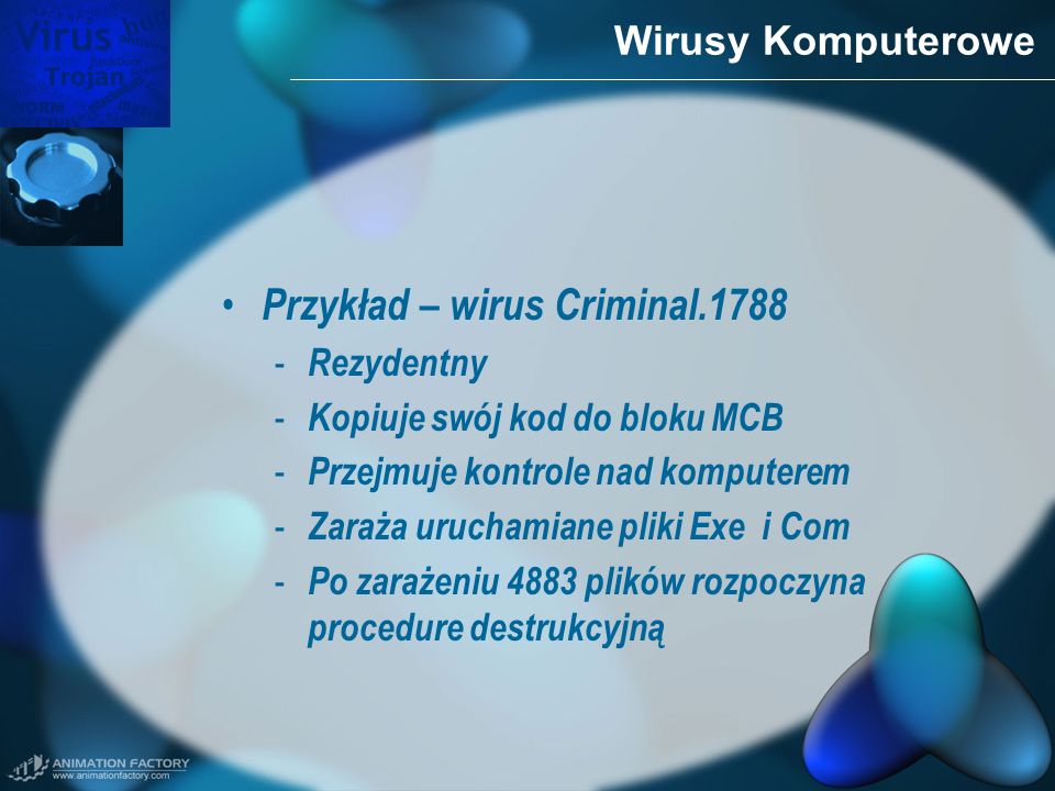 Przykład – wirus Criminal.1788