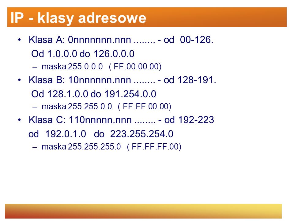 SYSTEMY OPERACYJNE Adresowanie IP Cz1. - Ppt Pobierz