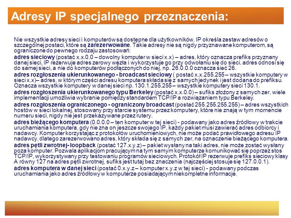 SYSTEMY OPERACYJNE Adresowanie IP Cz1. - Ppt Pobierz