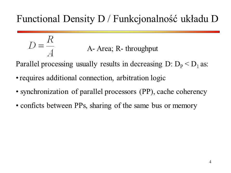 Functional Density D / Funkcjonalność układu D