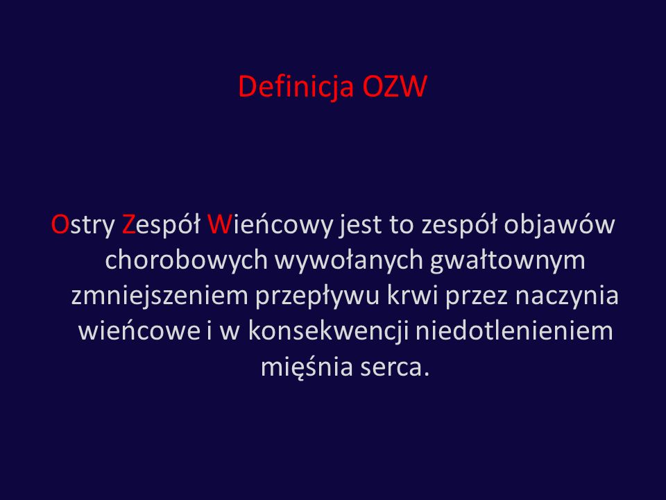 Definicja OZW