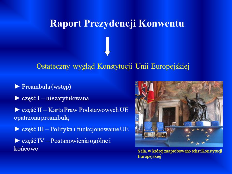 Raport Prezydencji Konwentu