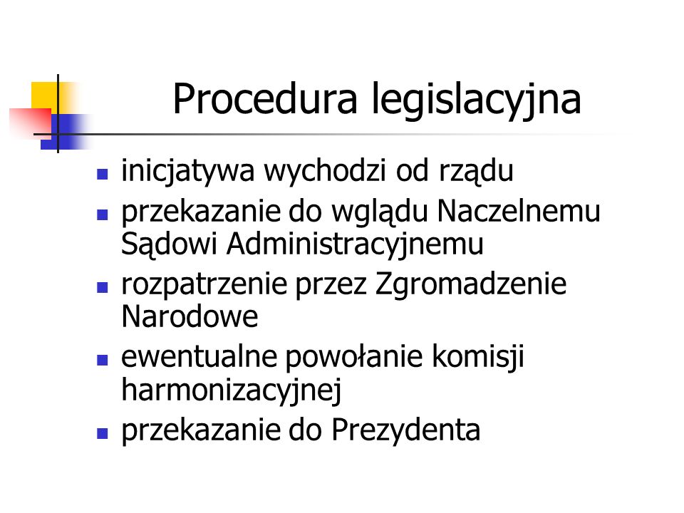Procedura legislacyjna