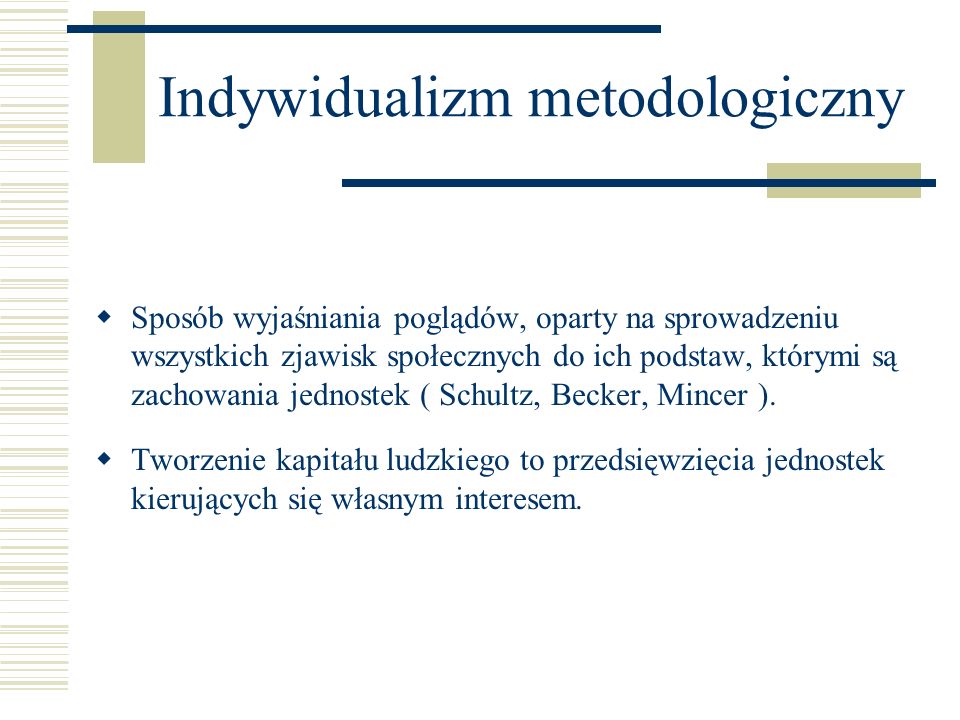 Indywidualizm metodologiczny