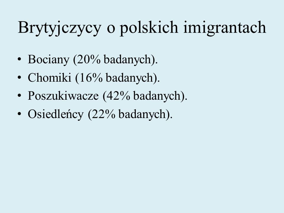 Brytyjczycy o polskich imigrantach
