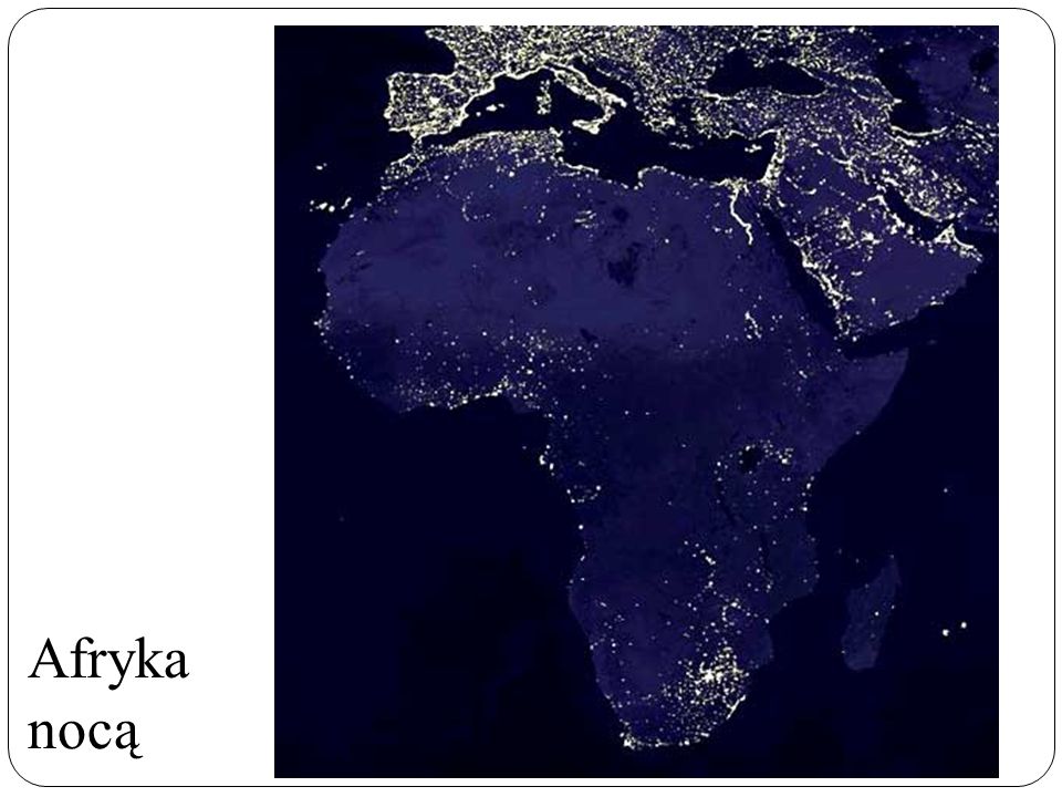 Afryka nocą