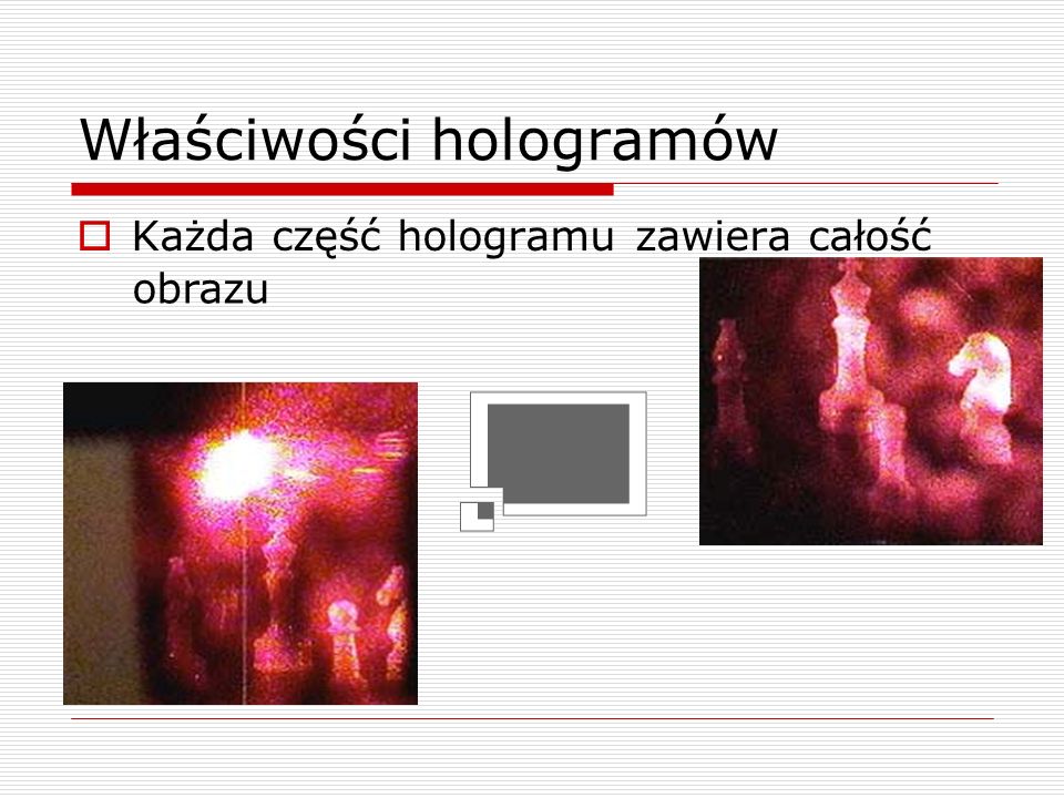 Właściwości hologramów
