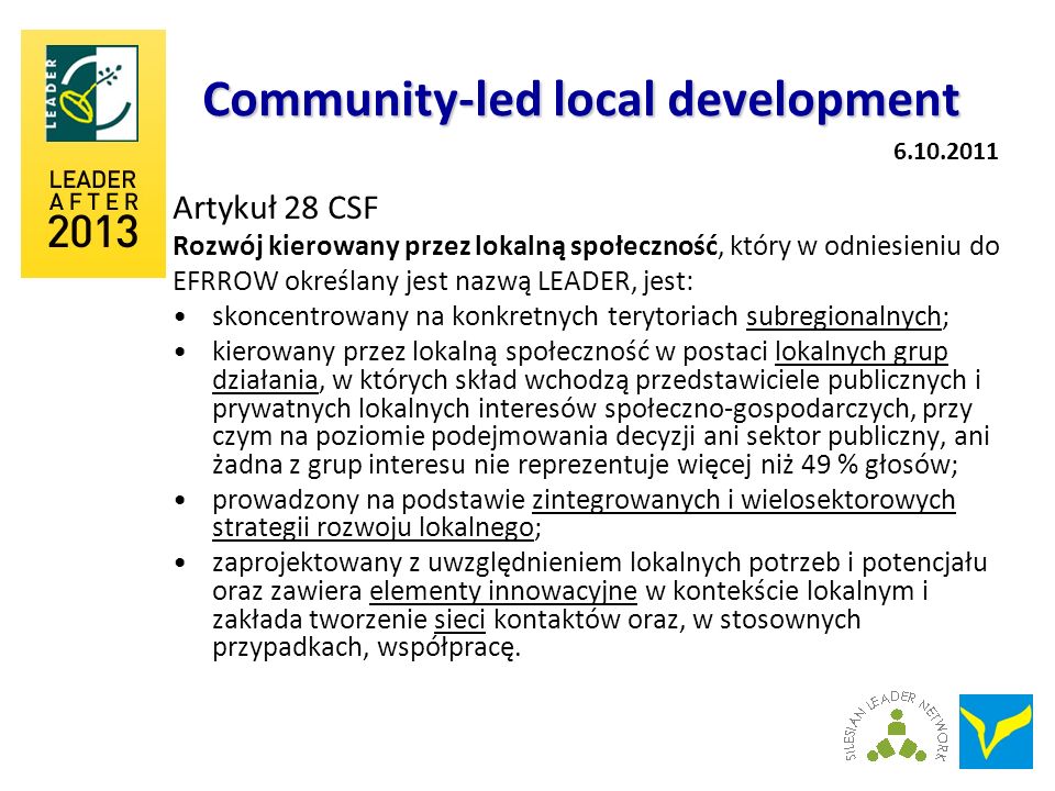 Community-led local development