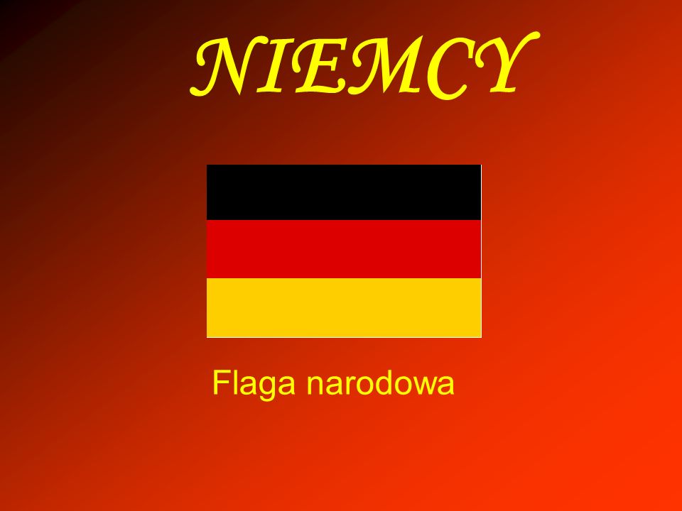 NIEMCY Flaga narodowa