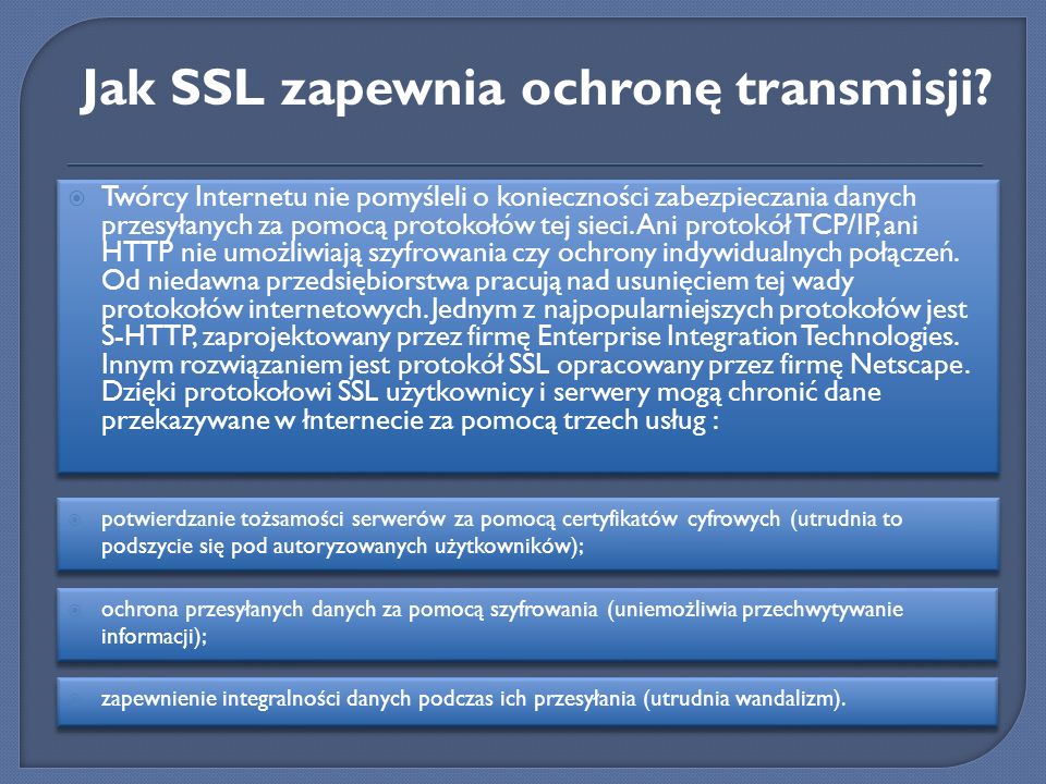 Jak SSL zapewnia ochronę transmisji