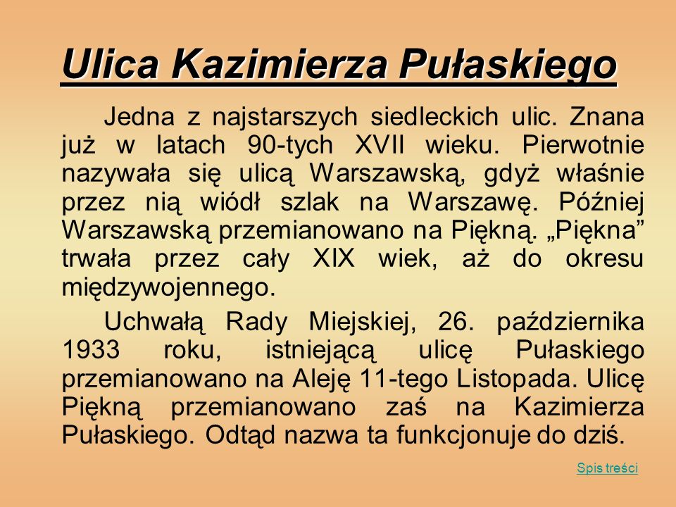 Ulica Kazimierza Pułaskiego