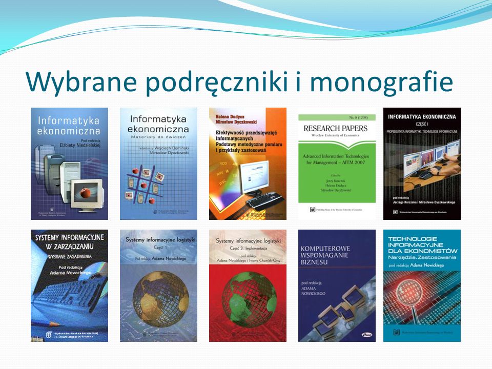 Wybrane podręczniki i monografie