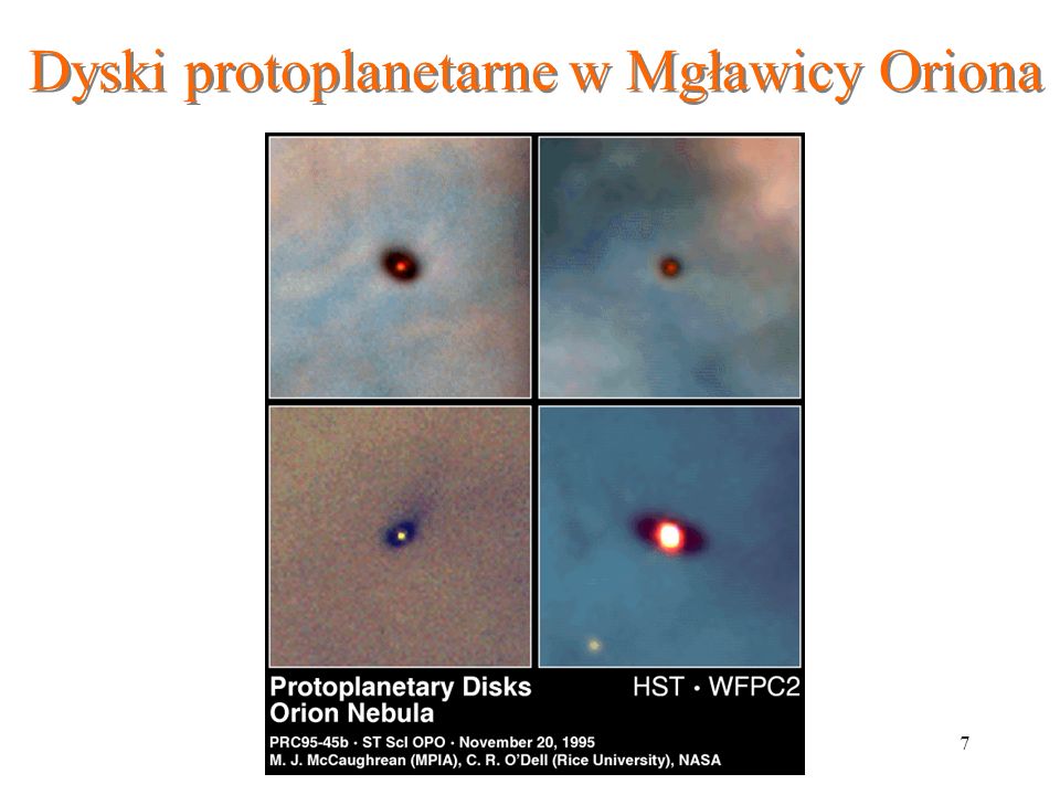 Dyski protoplanetarne w Mgławicy Oriona