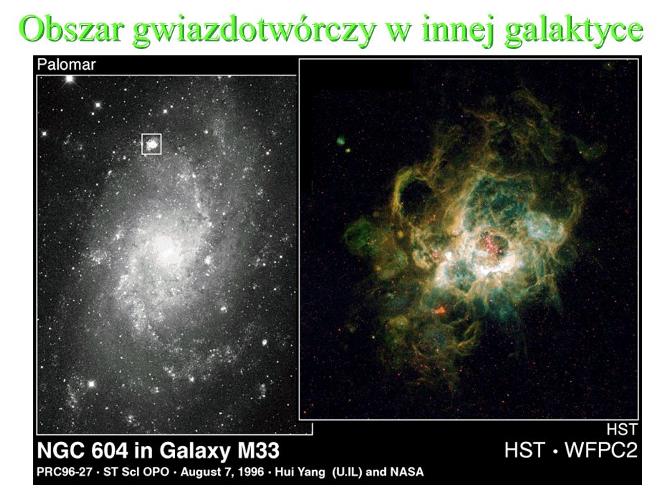 Obszar gwiazdotwórczy w innej galaktyce