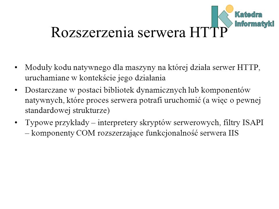 Rozszerzenia serwera HTTP
