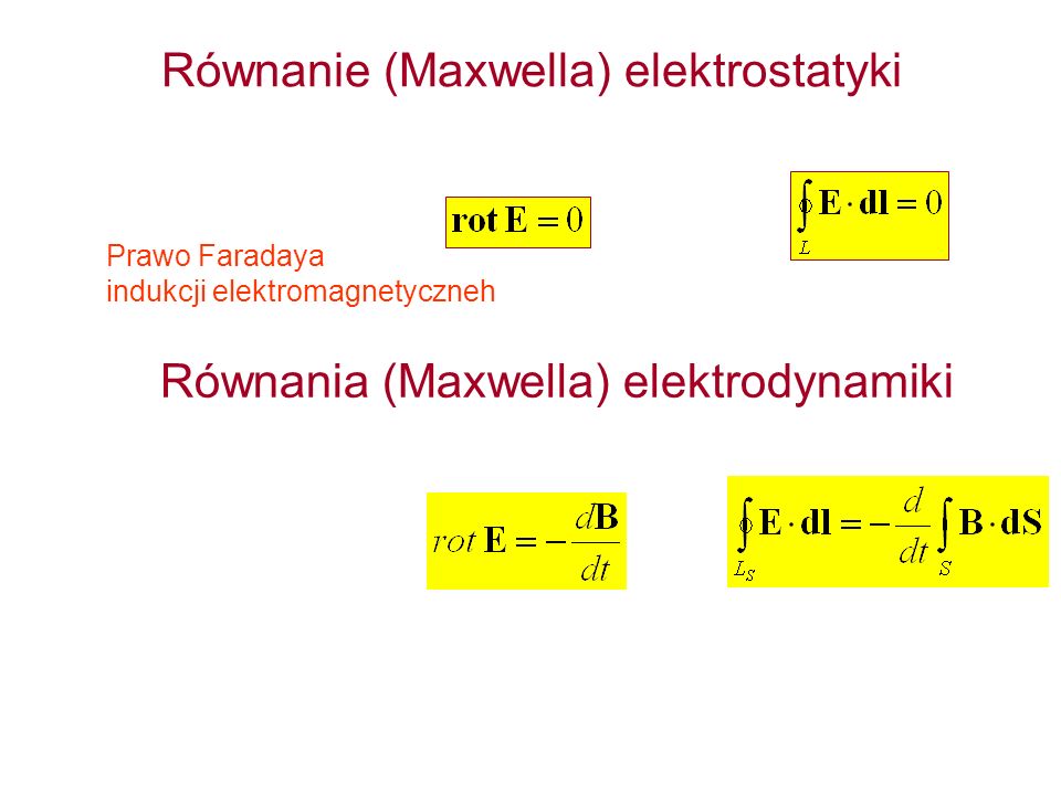 Równanie (Maxwella) elektrostatyki