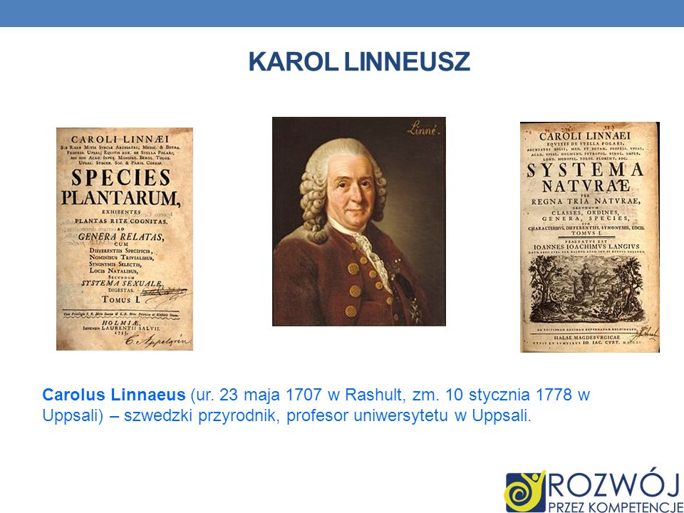 Karol Linneusz Carolus Linnaeus (ur. 23 maja 1707 w Rashult, zm.