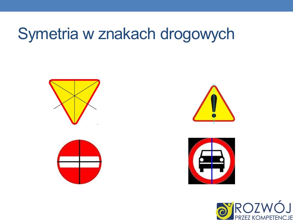 Symetria w znakach drogowych