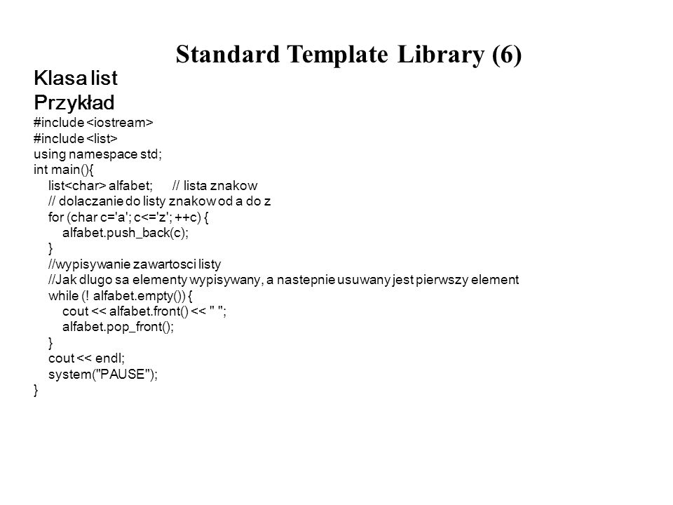 Standard Template Library (6)
