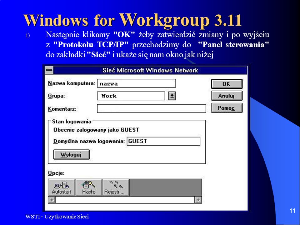 Windows for Workgroup 3.11