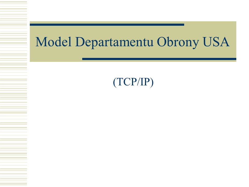 Model Departamentu Obrony USA