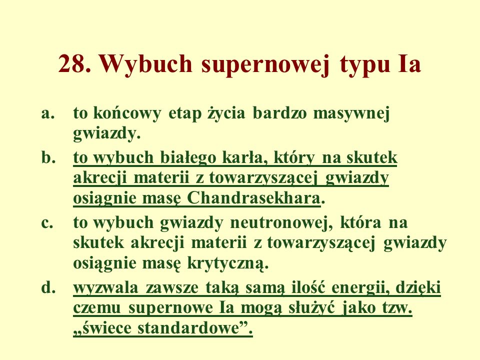 28. Wybuch supernowej typu Ia