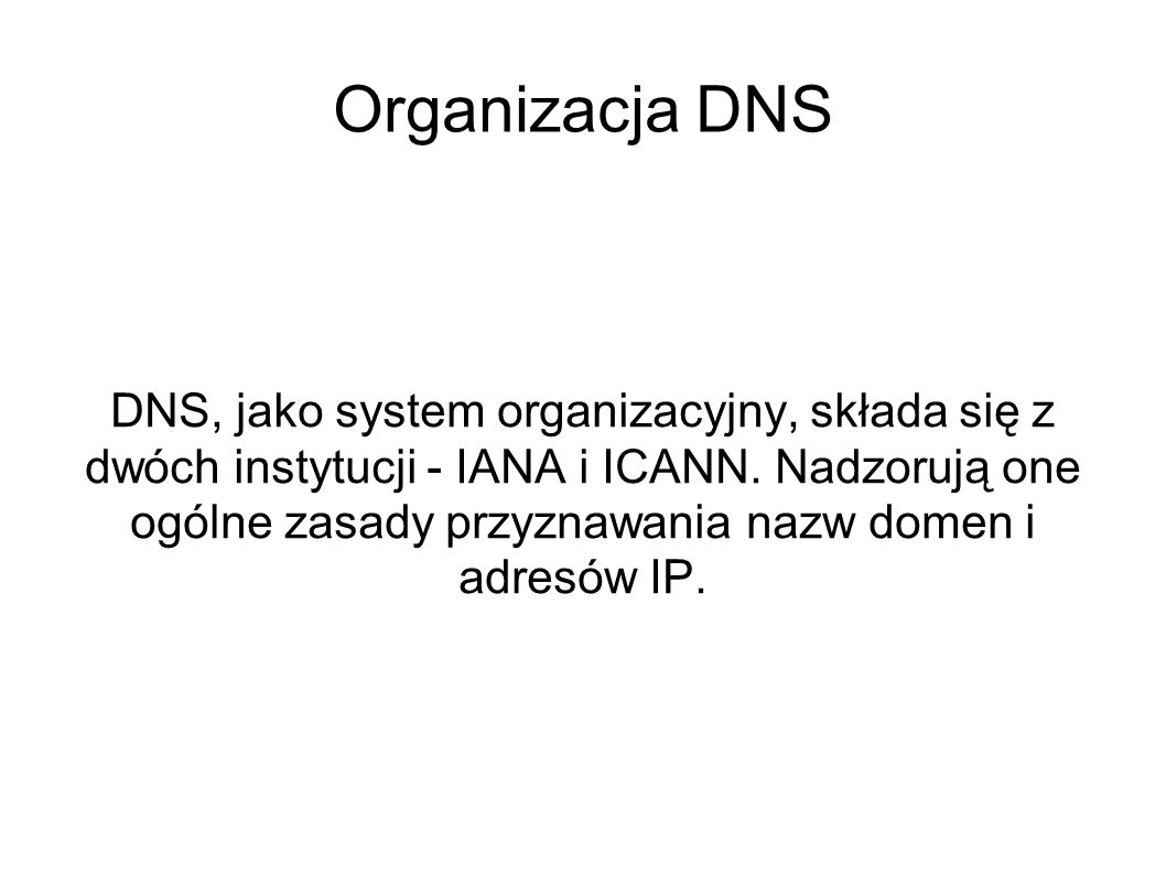 Organizacja DNS