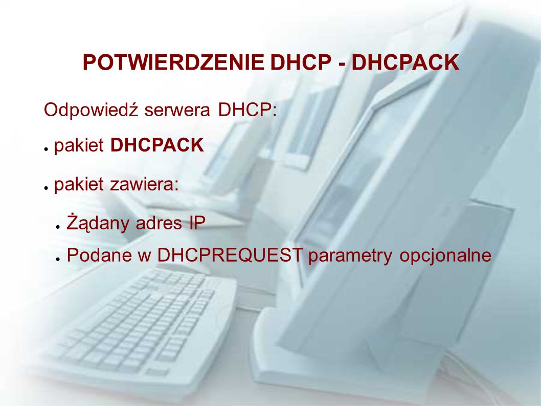 POTWIERDZENIE DHCP - DHCPACK