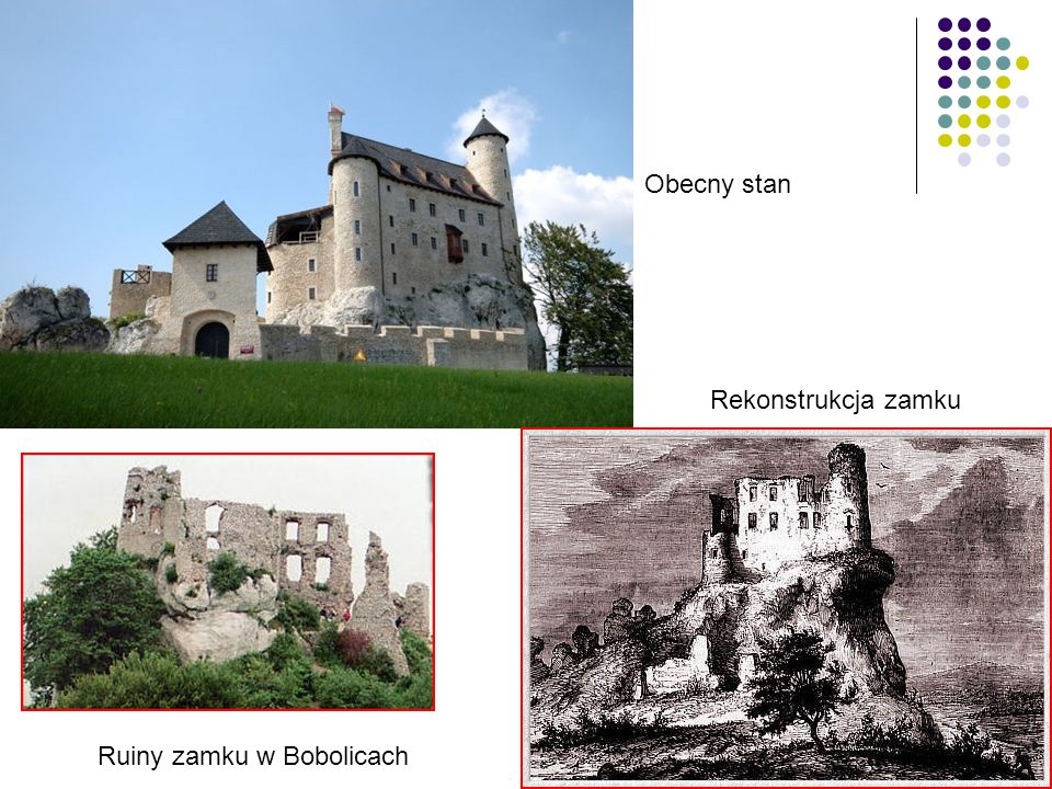 Obecny stan Rekonstrukcja zamku Ruiny zamku w Bobolicach