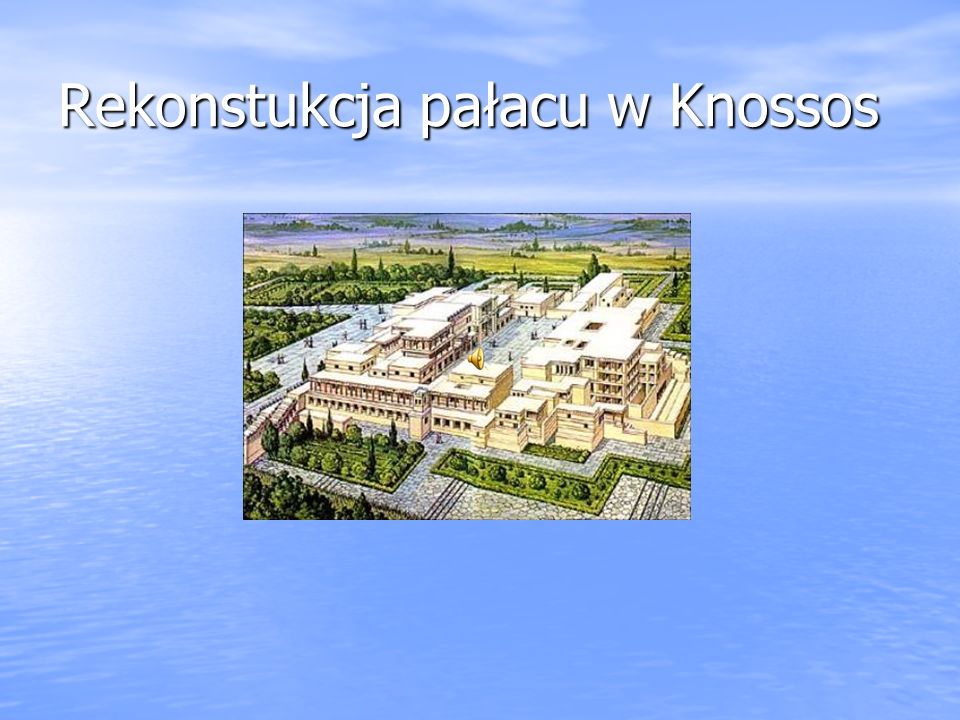 Rekonstukcja pałacu w Knossos