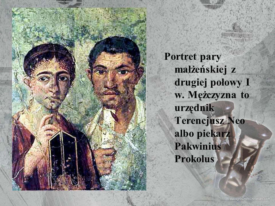 Portret pary małżeńskiej z drugiej połowy I w