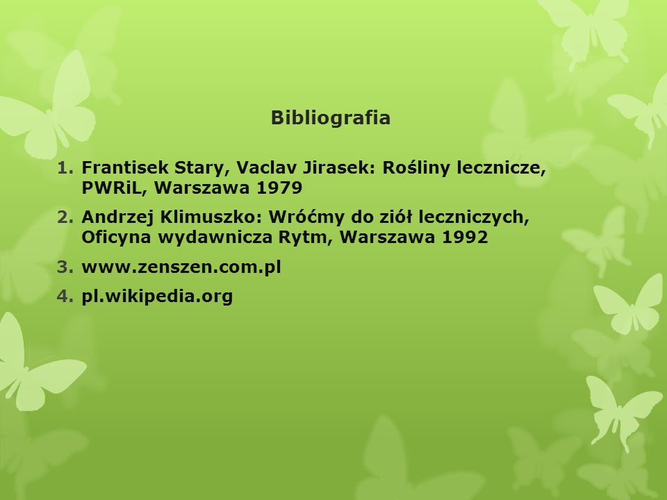 Bibliografia Frantisek Stary, Vaclav Jirasek: Rośliny lecznicze, PWRiL, Warszawa