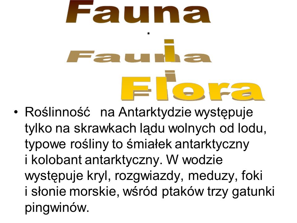 Fauna i. Flora. .