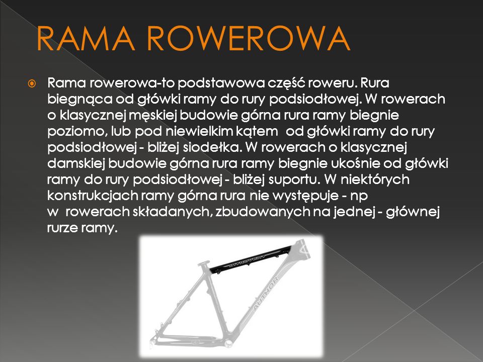 RAMA ROWEROWA