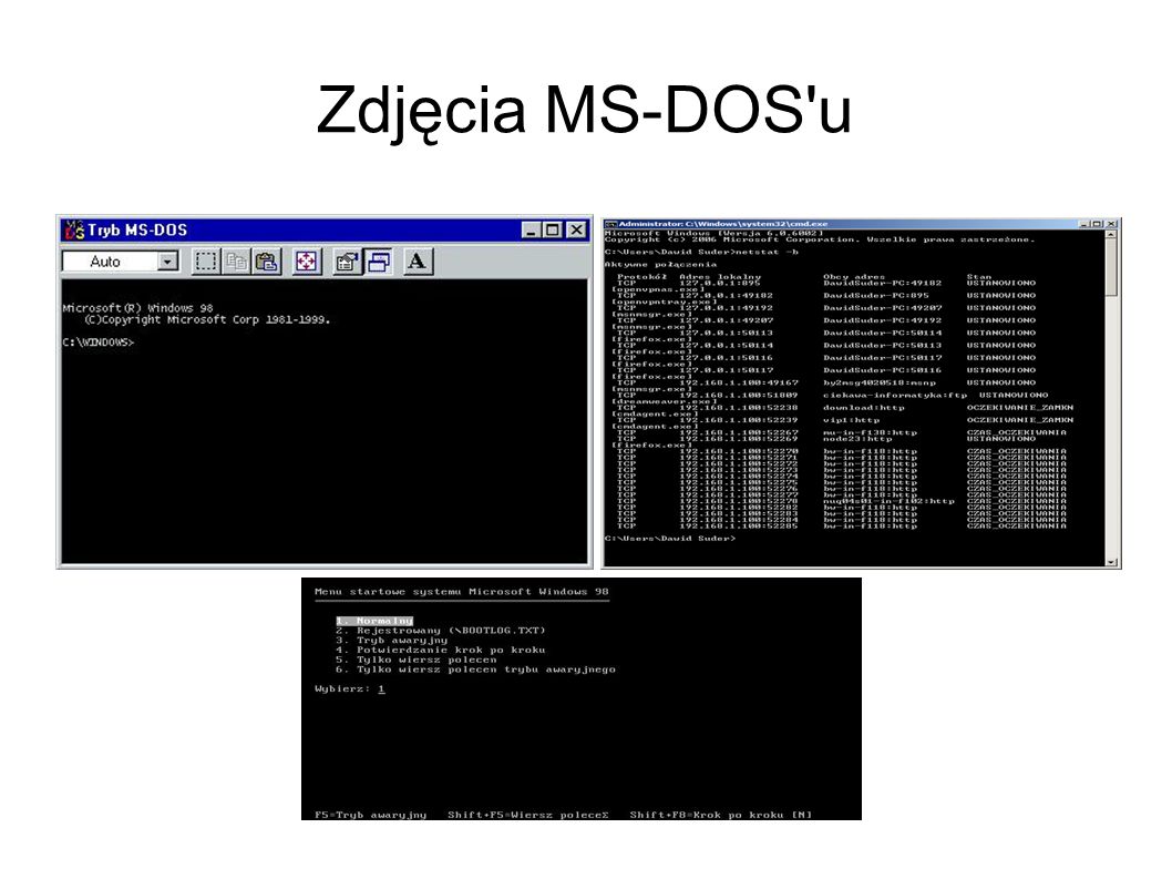 Zdjęcia MS-DOS u