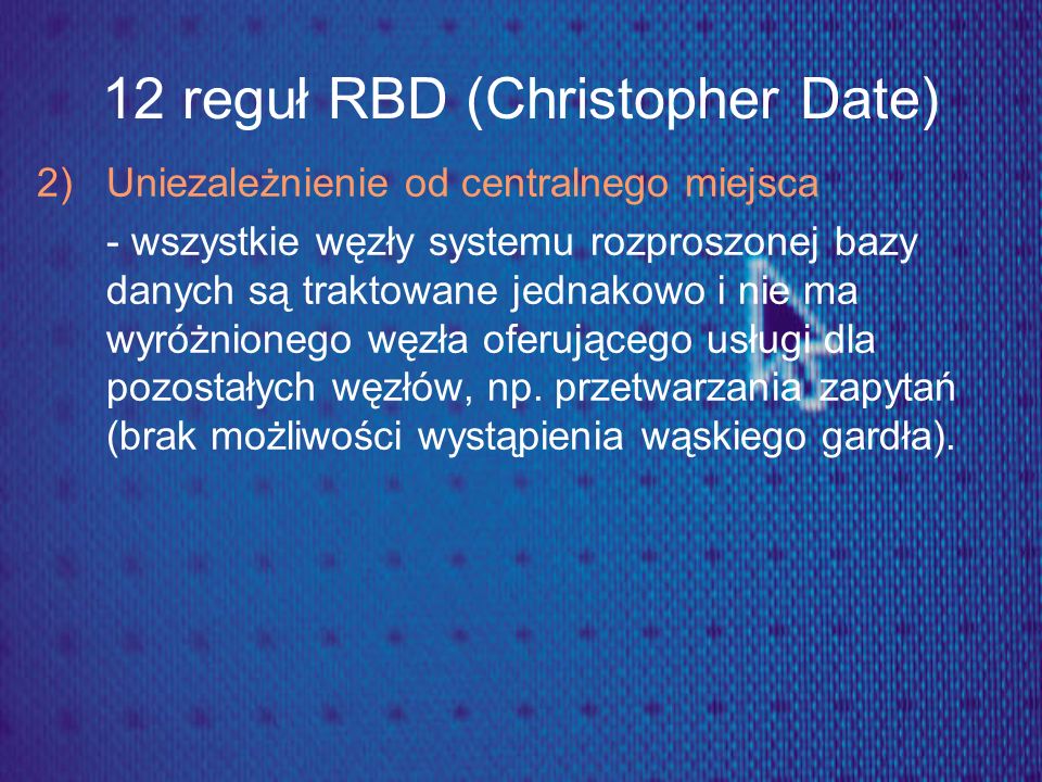 12 reguł RBD (Christopher Date)