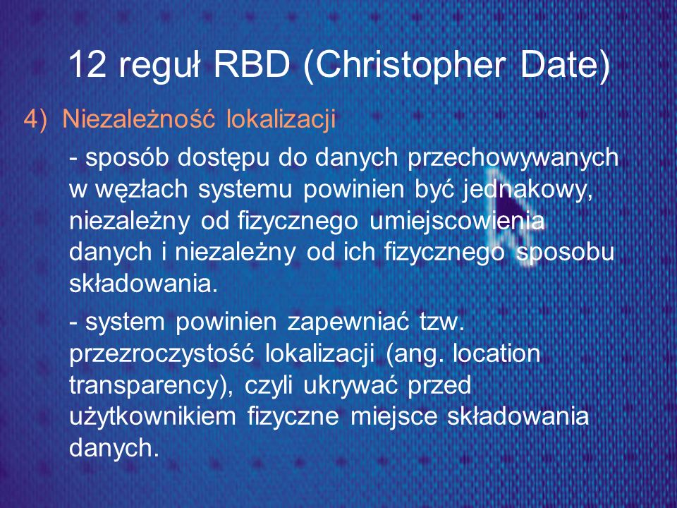 12 reguł RBD (Christopher Date)