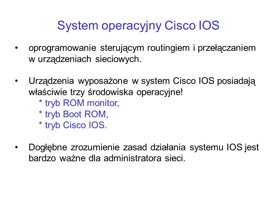 System operacyjny Cisco IOS