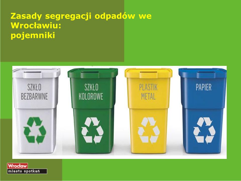 Zasady segregacji odpadów we Wrocławiu: pojemniki